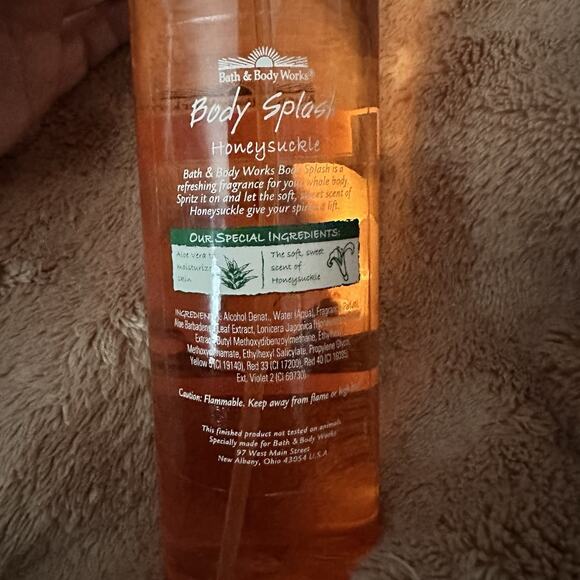 Vintage 90s Original Bath And Body Works Honeysuckle Body Splash Spray 8oz Rare - Picture 4 of 6